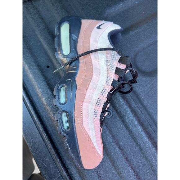 Nike Air Max 95 Pink Beige Black Women’s Size 8 (314352-997) Running Shoes - Picture 9 of 9